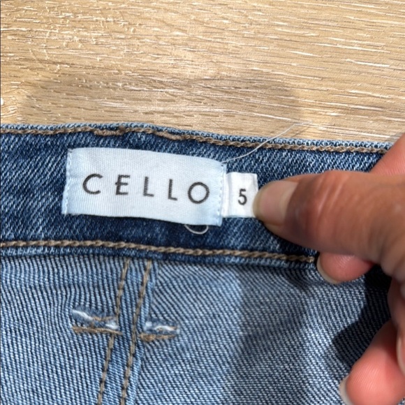 Cello High Rise Size 5 Women Jeans - Blue Straight Leg Jeans - Picture 2 of 10